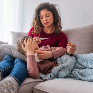 Terapia del sale inverno per la prevenzione influenze naturali nei bambini e adulti